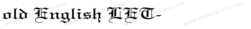old English LET字体转换